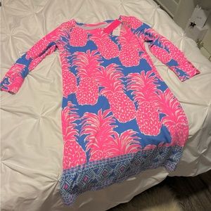 Lilly Pulitzer Sophie Dress Blue Haven Pineapple